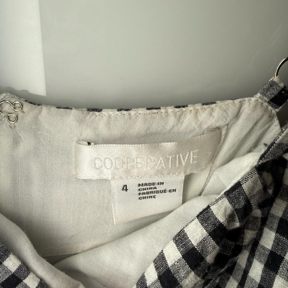 Urban Outfitters Black & White Gingham Mini Dress - Picture 6 of 6